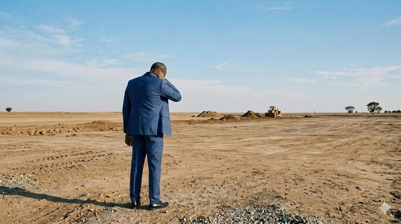Church leader surveying land for a new building